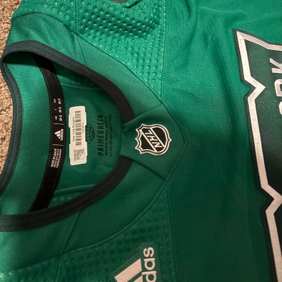 New York Rangers Authentic PRIMEGREEN Saint Patrick's Day On Ice Jersey … - Picture 4 of 6